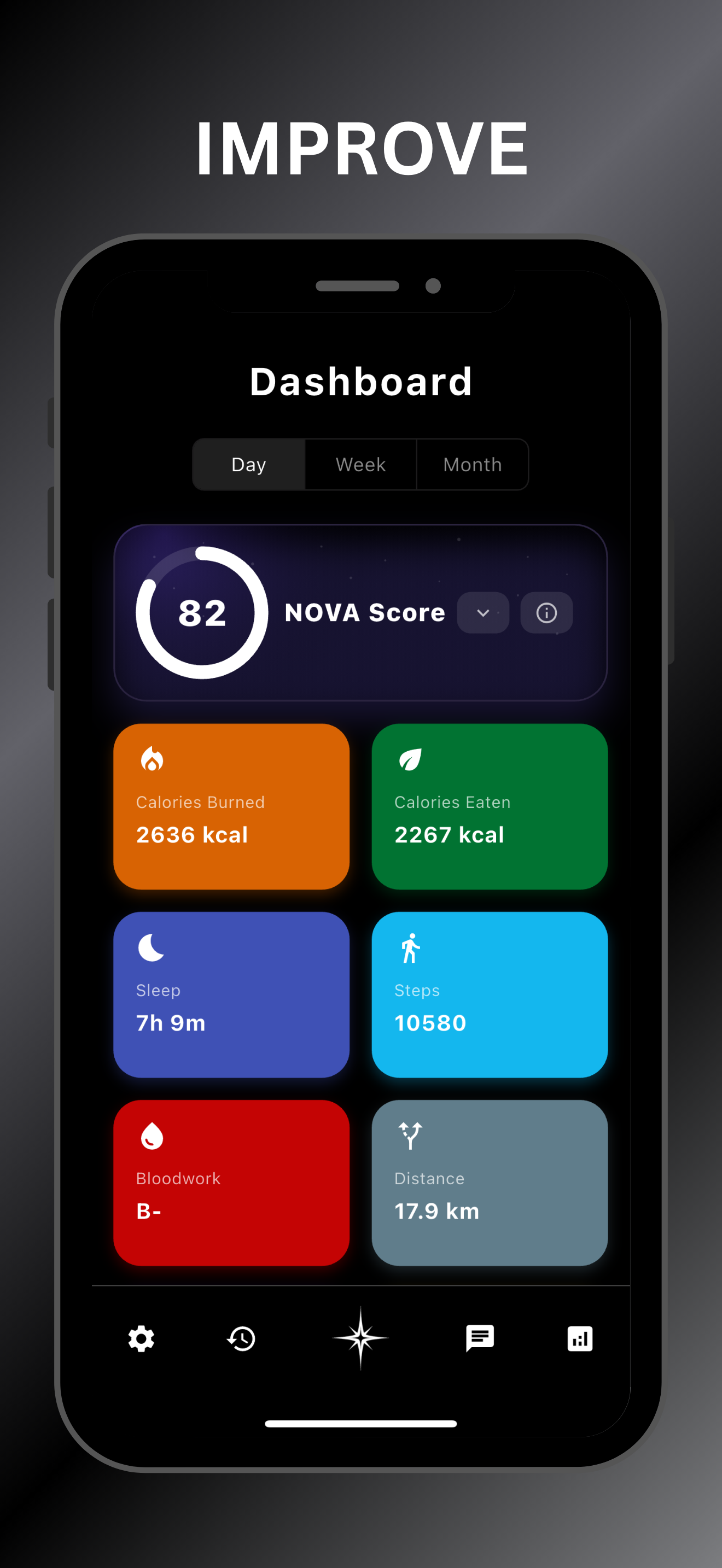NOVA app screen 2